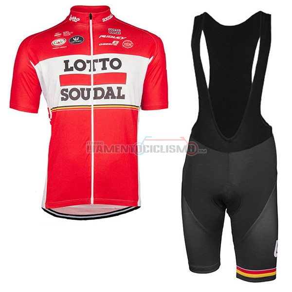 Gilet antivento Lotto Soudal 2017 rosso